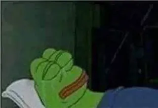 😢 Pepe the Frog Meme, Rana, Pepe, Meme di Internet telegram sticker