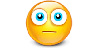 😐 Emoji, Reaktion, Verwirrt, Sticker, Gelb, Ausdruck, Internet whatsapp sticker