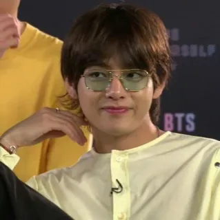 😎 BTS person, mann, brille, kpop, musik, bts, künstler, promi telegram sticker