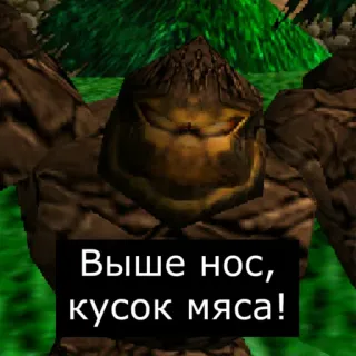 🙃 Выше нос, кусок мяса! telegram sticker