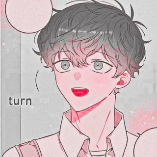 🐇 turn Ragazzo anime, Cartone animato, Carino, Ragazzo coreano, Fan art whatsapp sticker