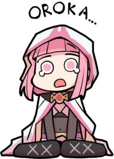 😨 OROKA... Anime, Manga, Kawaii, Verdrietig, Huilend, Cartoon telegram sticker