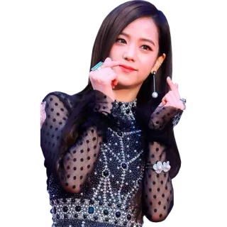 ❤️ Jisoo kpop, sänger, promi, asiatisch, frau, musik, künstler whatsapp sticker