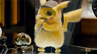 🕵️‍♂️ Pikachu Detective Pikachu 皮卡丘, 侦探, 放大镜, 宝可梦, 卡通, 电影 telegram sticker
