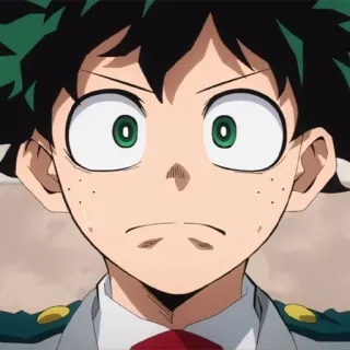 🥦 Izuku Midoriya My Hero Academia anime, my hero academia, izuku midoriya, deku, character, manga telegram sticker