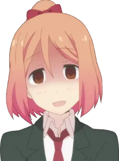 😨 Anime, Garota, Desenho animado, Estudante, Fofo telegram sticker