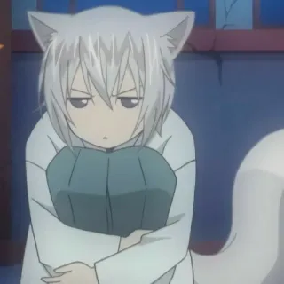 ☁️ Tomoe Kamisama Kiss Anime, Fuchs, Kemonomimi, Tomoe, Kamisama Kiss, süß, Manga telegram sticker