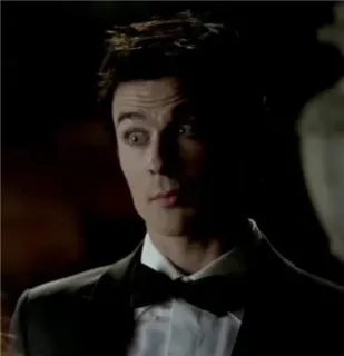 😧 Damon Salvatore The Vampire Diaries vampiro, TVD, Ian Somerhalder, oscuro, paranormal telegram sticker