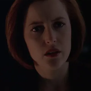 🙀 Dana Scully The X-Files x-files, dana scully, gillian anderson, serie tv, agente, fbi telegram sticker