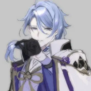 ✨ Kamisato Ayato Genshin Impact Anime, Spiel, Genshin Impact, Charakter, Kamisato Ayato whatsapp sticker