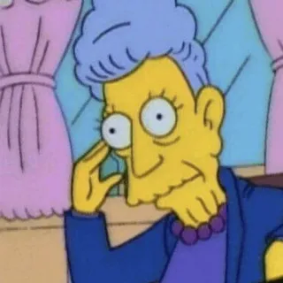 ⚡️ Patty Bouvier The Simpsons Patty, Bouvier, Os Simpsons, desenho animado, animação telegram sticker