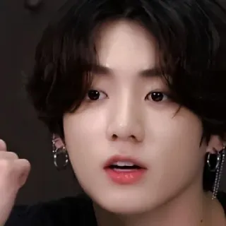 🍃 Jeon Jungkook Jungkook, BTS, K-pop, cantor, ídolo, artista telegram sticker