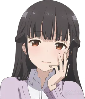 😍 Anime, Desenho animado, Garota, Mulher, Personagem whatsapp sticker