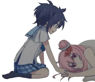 🤗 anime, kartun, persahabatan, hubungan telegram sticker