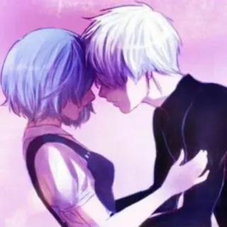 ❤️ Anime, Paar, Romantik, Kunst telegram sticker