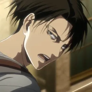 ☁️ Levi Ackerman Attack on Titan anime, attack on titan, levi, levi ackerman, aot, character telegram sticker