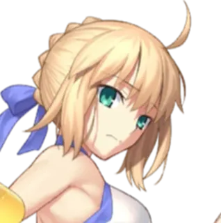👑 Artoria Pendragon อนิเมะ, ตัวละคร, fate, ผู้หญิง telegram sticker
