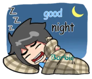 😴 good night good night, sleep, moon, cartoon, zzz, dream telegram sticker
