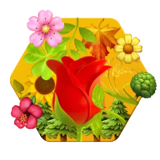 🌿 flower, plant, rose, nature, floral, leaf, bloom telegram sticker