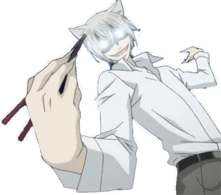 😈 Tomoe Kamisama Kiss anime, fox, spirit, manga, supernatural, demon telegram sticker