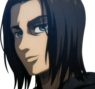 😏 Eren Yeager Attack on Titan เอเรน เยเกอร์, ผ่าพิภพไททัน, อนิเมะ, ตัวละคร, อนิเมชั่น, มังงะ telegram sticker