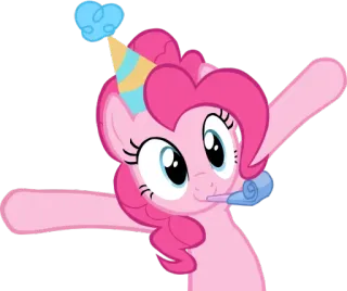 🎉 Pinkie Pie My Little Pony Pinkie Pie, Kartun, Poni, My Little Pony, Animasi, Pesta, Ulang Tahun telegram sticker