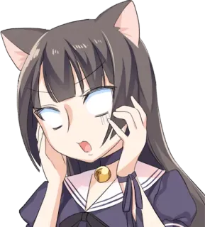 🙀 Anime, Manga, Catgirl, Neko, Kawaii telegram sticker