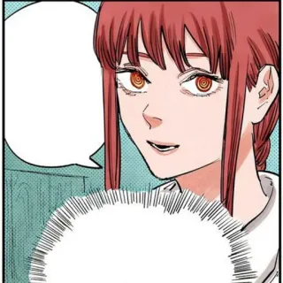 🍒 Makima Chainsaw Man Anime, Manga, Chainsaw Man, Makima, Teufel, Fiktive Figur, Weiblich telegram sticker