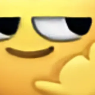 🤙 emoji, smirking, sly, smug, meme, expression telegram sticker