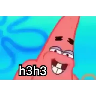 🏃 Patrick Star Spongebob Squarepants h3h3 dibujos animados, animado, humor, Patricio Estrella, Bob Esponja whatsapp sticker