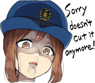👿 Sorry doesn't cut it anymore! 怒り, アニメ, 警察, 漫画, イライラ whatsapp sticker
