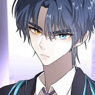 🌑 anime, manga, character, boy, handsome, illustration telegram sticker