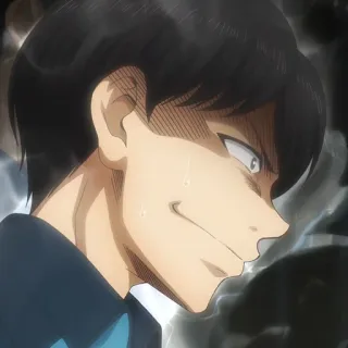 🙂 Anime, Manga, Grinsen, Grinsen, Charakter, Gesichtsausdruck, Gesicht telegram sticker