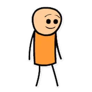 😌 Sticker, Cartoon, Figur, Cyanide and Happiness telegram sticker