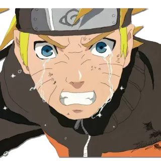 😭 Naruto Naruto, anime, manga, cartoon, sad, crying, tears telegram sticker