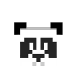 🤨 Panda, Pixel Art, Tier, Bär, Süß, Sticker telegram sticker