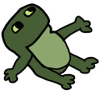 😶 rana, sapo, animal, verde, pantano, naturaleza whatsapp sticker