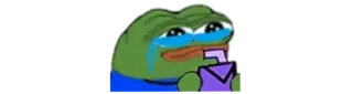 😭 Pepe the Frog meme, sad, crying, pepe, frog telegram sticker