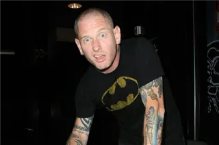 😳 Corey Taylor певец, тату, бэтмен, метал, slipknot, stone sour telegram sticker