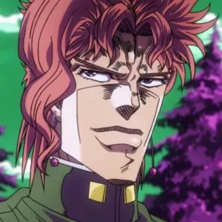 😏 Kakyoin Noriaki JoJo's Bizarre Adventure Anime, JoJo's Bizarre Adventure, Kakyoin, Noriaki Kakyoin telegram sticker
