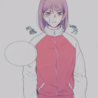 🍧 PO
WER ragazza, anime, personaggio, determinazione, seria, ferita, manga telegram sticker