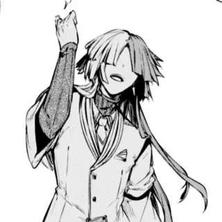 🥀 Anime, Mangá, Preto e branco, Personagem telegram sticker