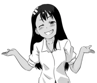 🎃 Nagatoro Don't Toy with Me, Miss Nagatoro Anime, Manga, Nagatoro, Kreskówka, Postać telegram sticker
