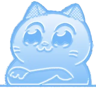 🥶 chat, autocollant, mignon, dessin animé, kawaii, animal telegram sticker