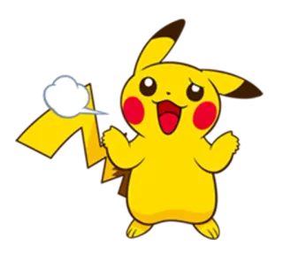 😎 Pikachu Pokemon Pikachu, Pokémon, Anime, Kreskówka, Słodki, Żółty telegram sticker
