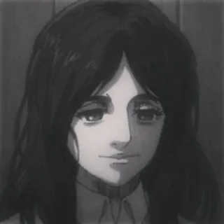 ❤️ Pieck Finger Attack on Titan アニメ, 女の子, キャラクター, ポートレート telegram sticker