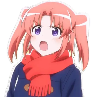 😮 Anime, Fille, Dessin animé, Personnage, Kawaii, Mignon telegram sticker
