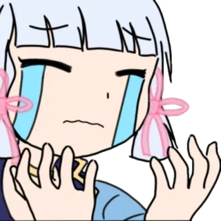 😭 Anime, Chorar, Triste, Emocional, Menina, Chorando telegram sticker