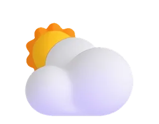 ⛅️ 해, 구름, 날씨, 맑음, 부분적으로 흐림, 낮 telegram sticker