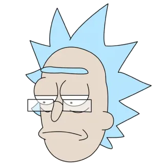 😒 Rick Sanchez Rick and Morty Rick y Morty, dibujos animados, animación para adultos, divertido, ciencia ficción, Rick Sanchez telegram sticker